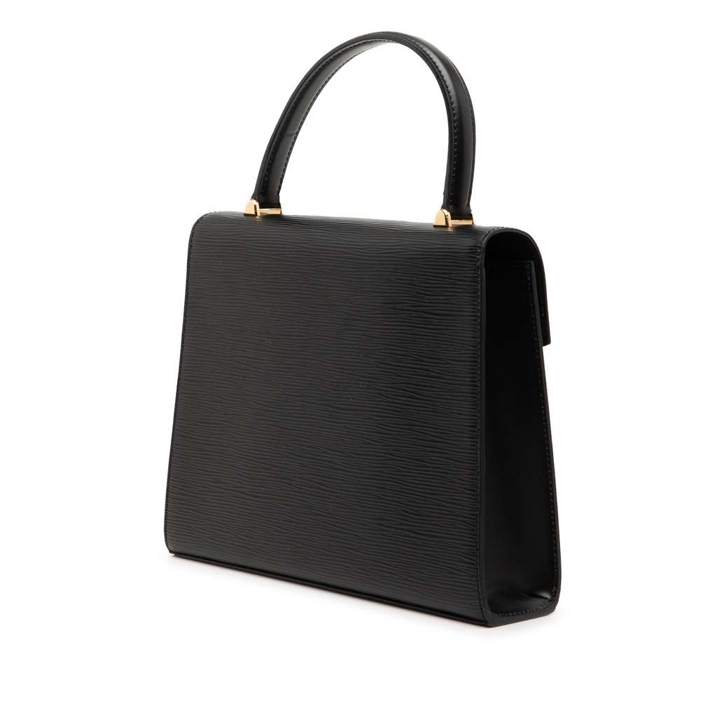 Louis Vuitton Epi Malesherbes Black Leather Good condition - Back View