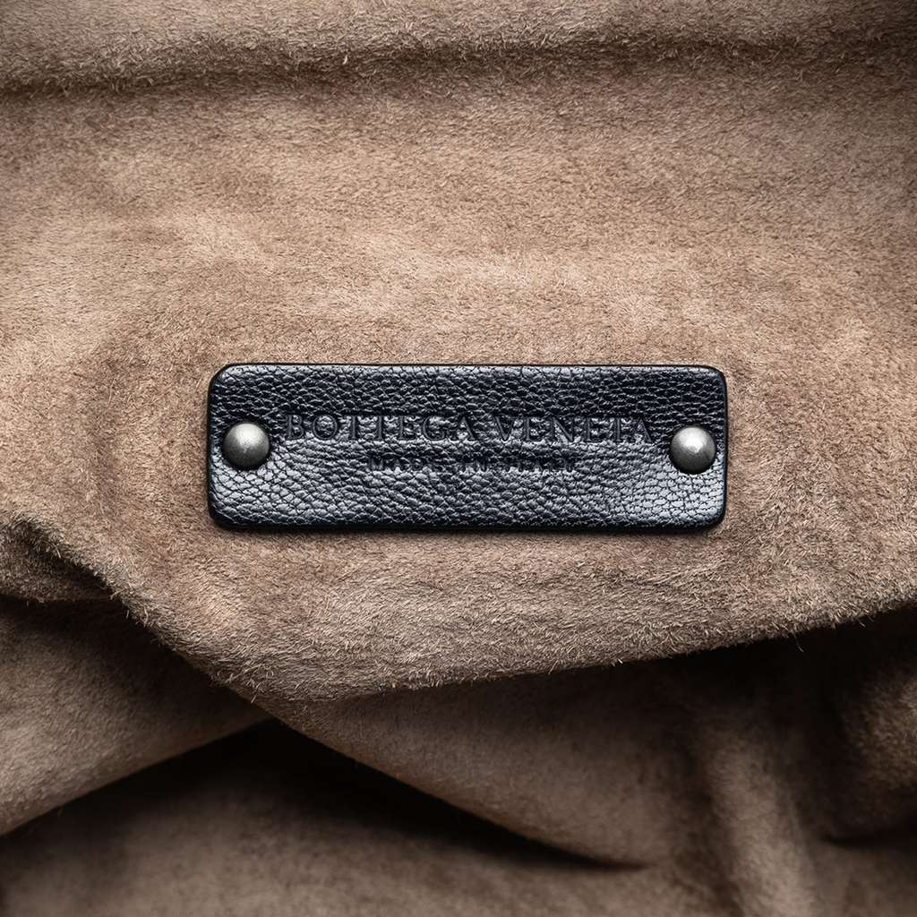 Bottega Veneta Medium Goatskin Madras Sfumato Brera Handbag Blue Leather Good condition - Box View