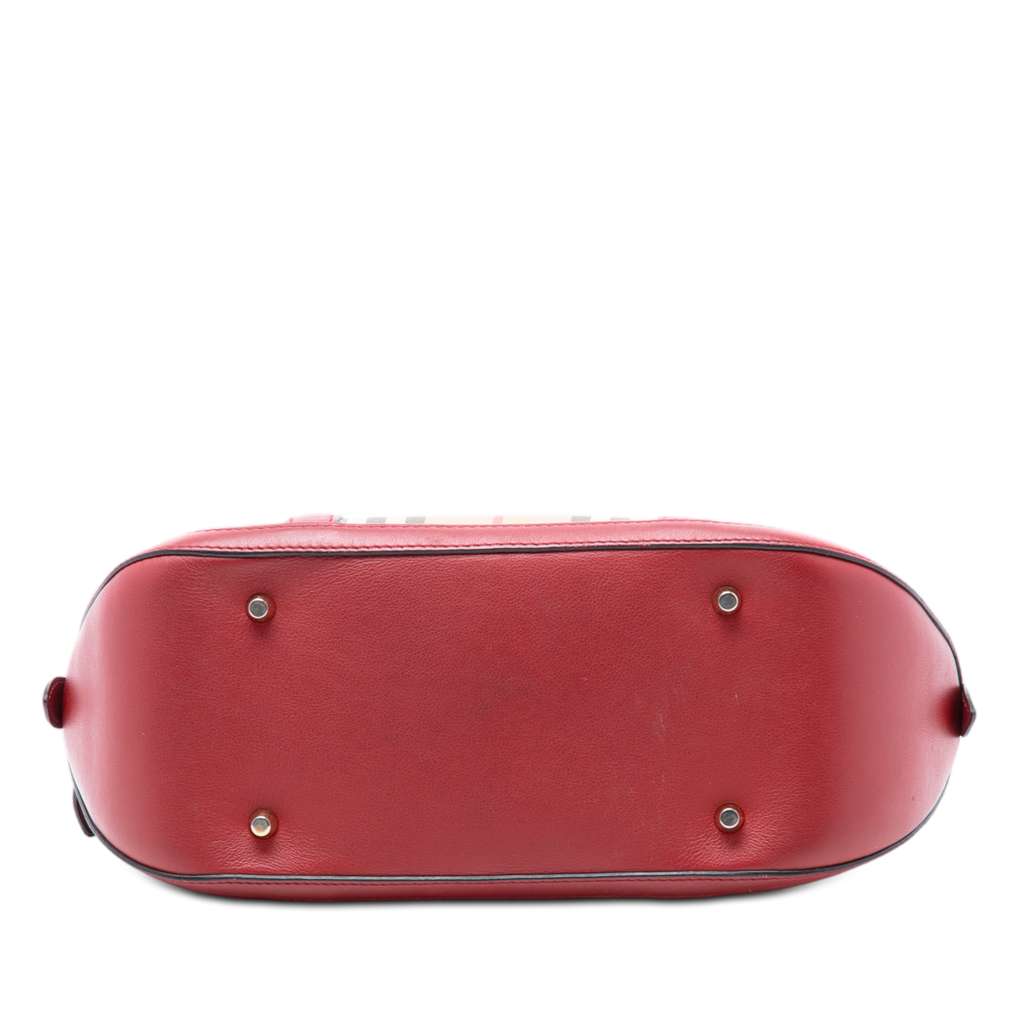 Burberry Small Haymarket Check Coated Canvas Orchard Bowling Bag Brown Canvas Good condition - Inside View