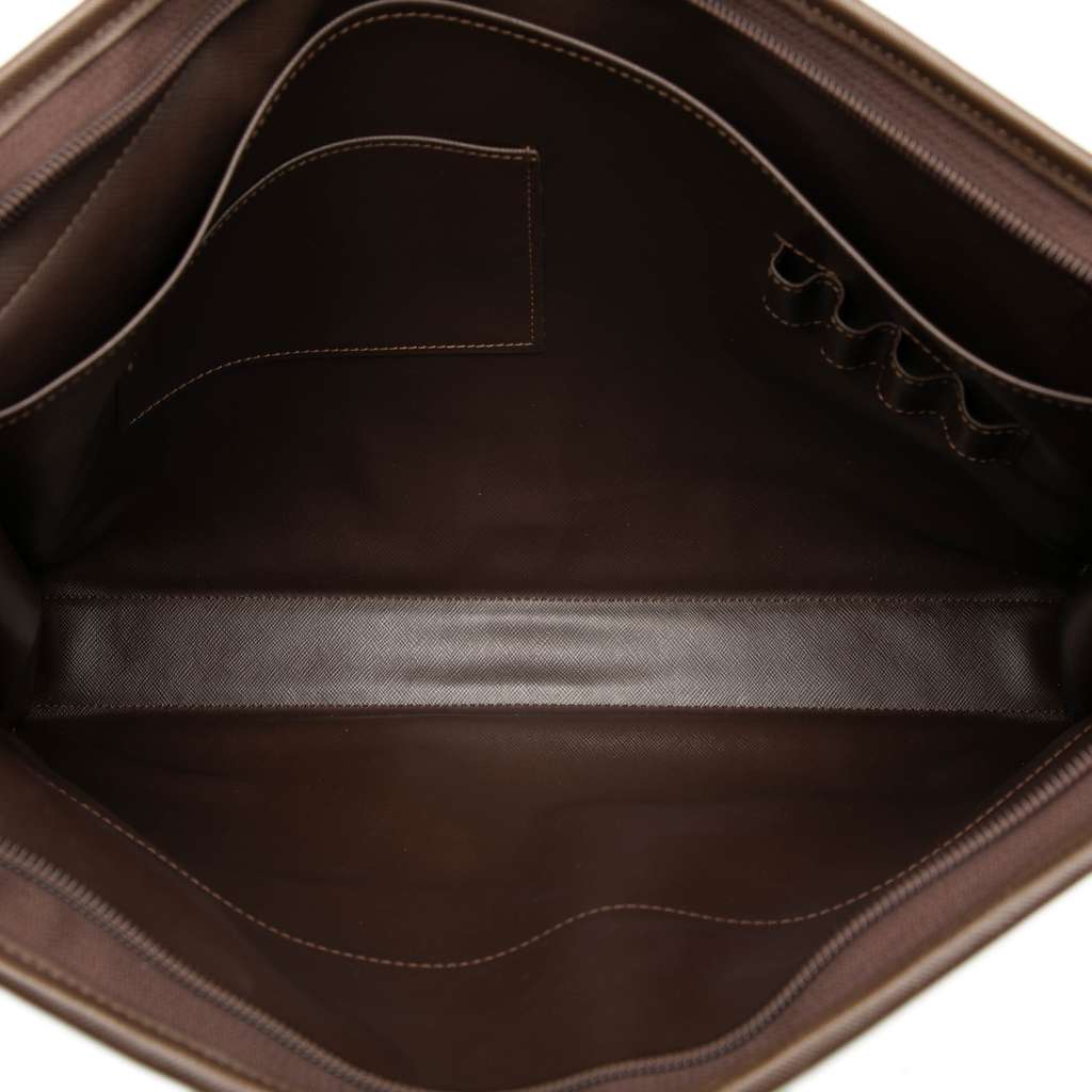 Burberry Vintage Check Canvas Clutch Brown Canvas Good condition - Model View