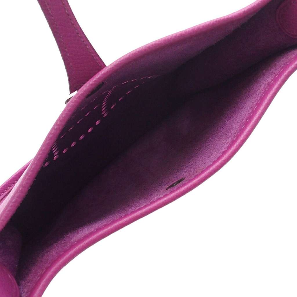 Hermès Epsom Evelyne TPM Purple Leather Good condition - Model View
