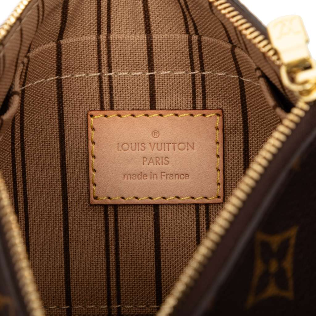 Louis Vuitton Monogram Neverfull PM Pouch Brown Good condition - Box View