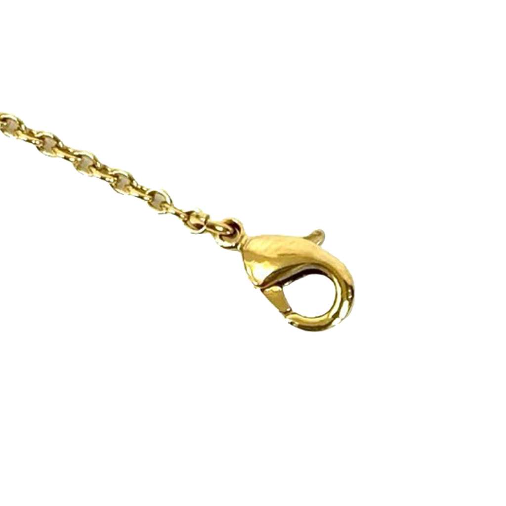 Dior Gold Plated Crystal Clair D Lune Necklace Gold Metal Good condition - Model View