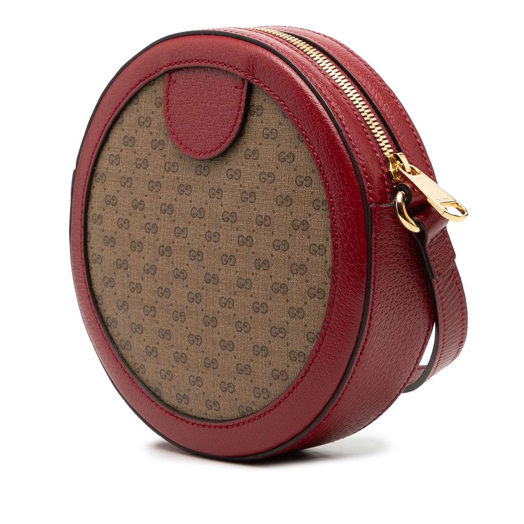 Gucci Micro GG Supreme Doraemon Round Crossbody Brown Canvas Good condition - Back View