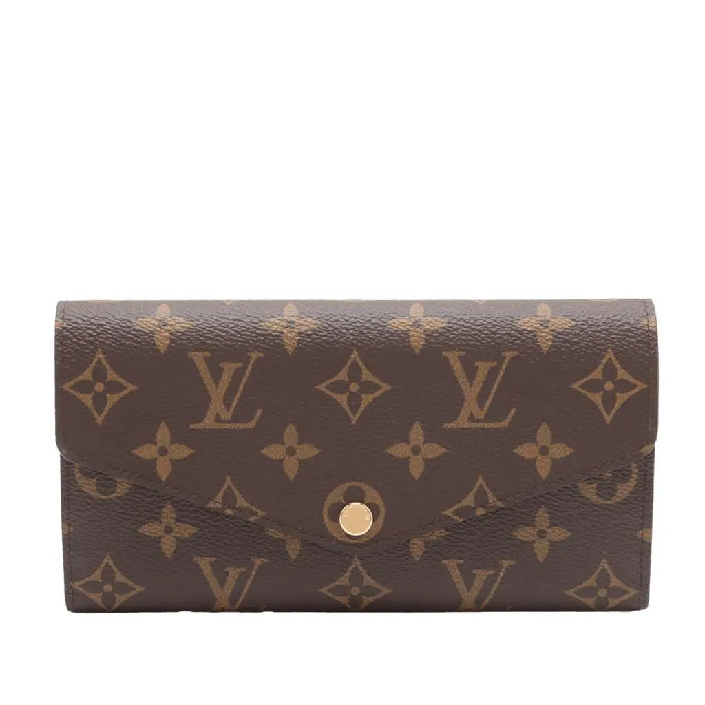 Louis Vuitton Monogram Sarah Wallet Brown Very good - Front View
