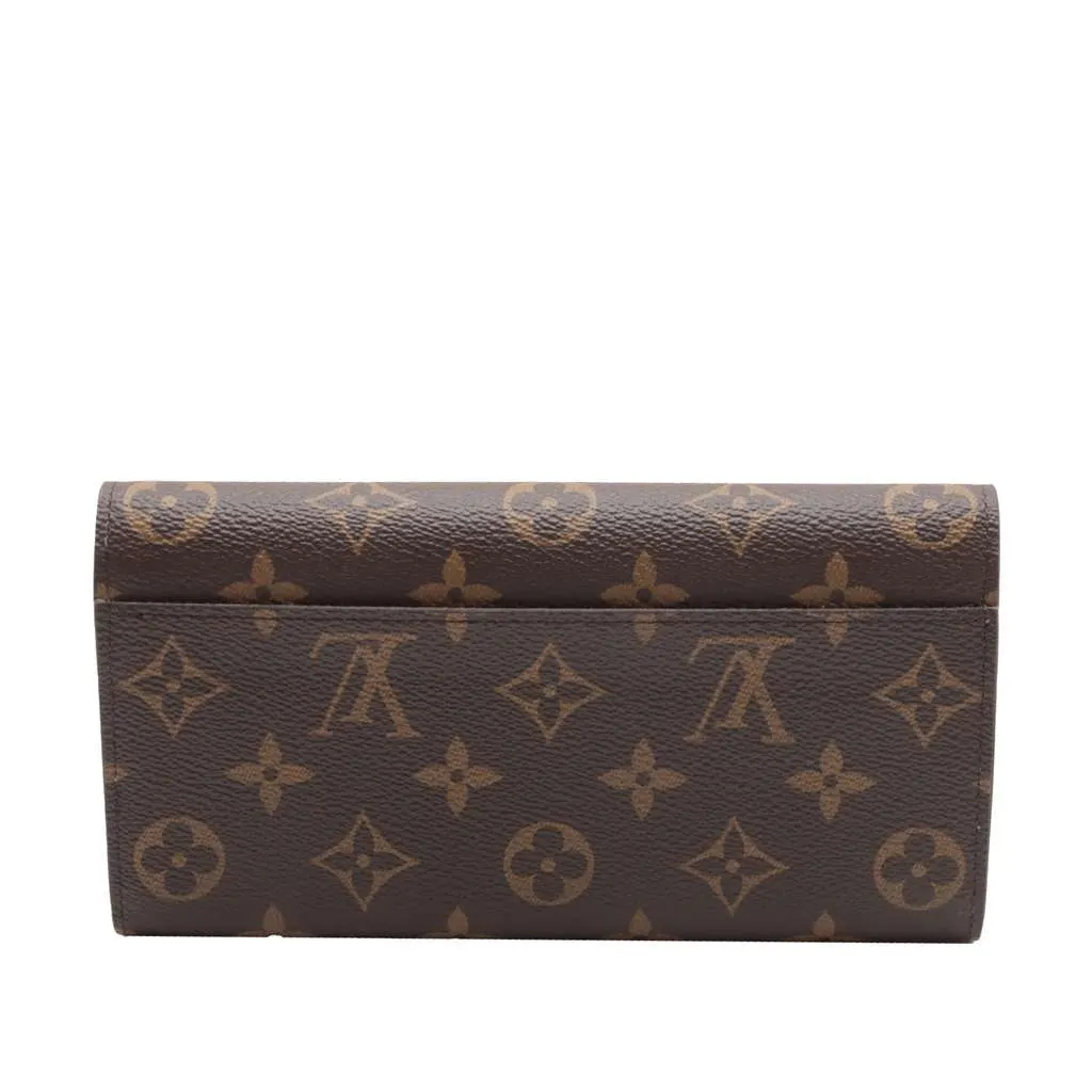 Louis Vuitton Monogram Sarah Wallet Brown Very good - Back View