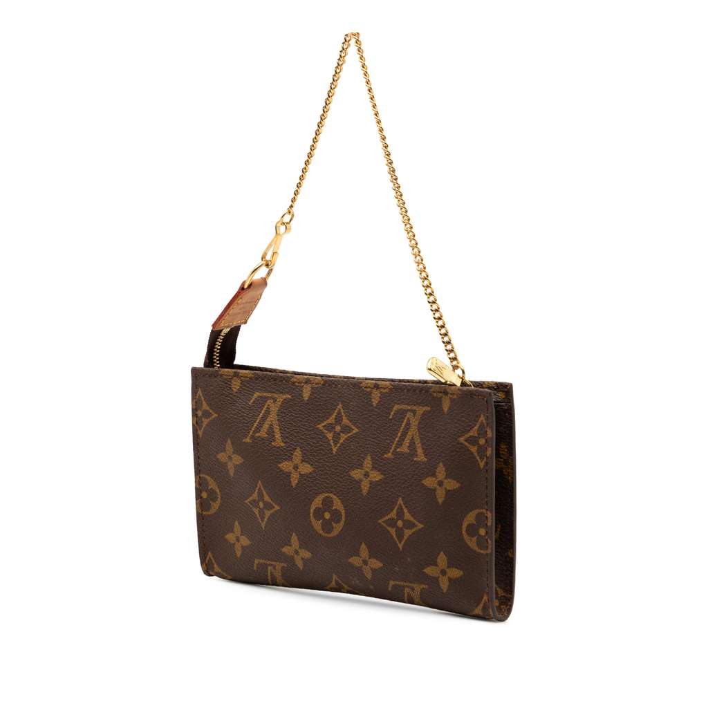 Louis Vuitton Monogram Bucket Pouch Brown Good condition - Back View