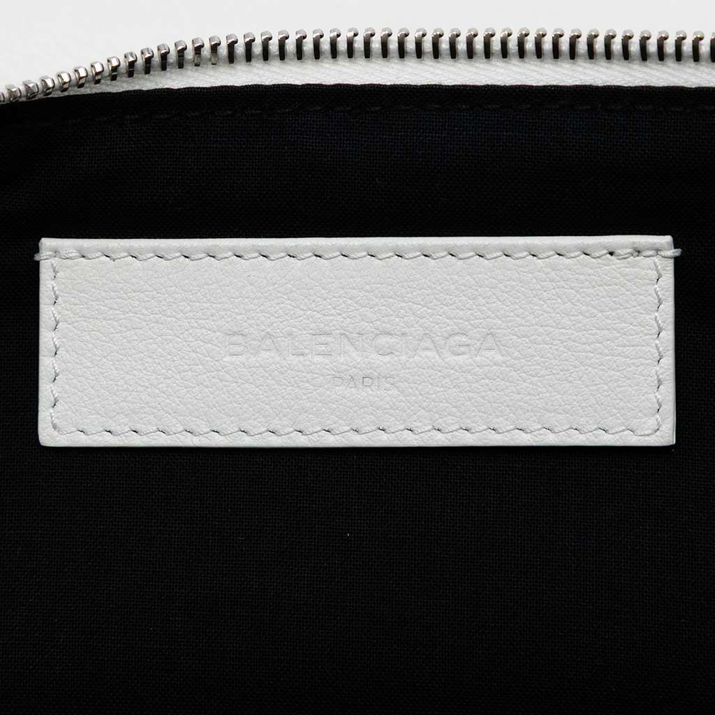 Balenciaga Leather Everyday Clutch White Leather Good condition - Box View
