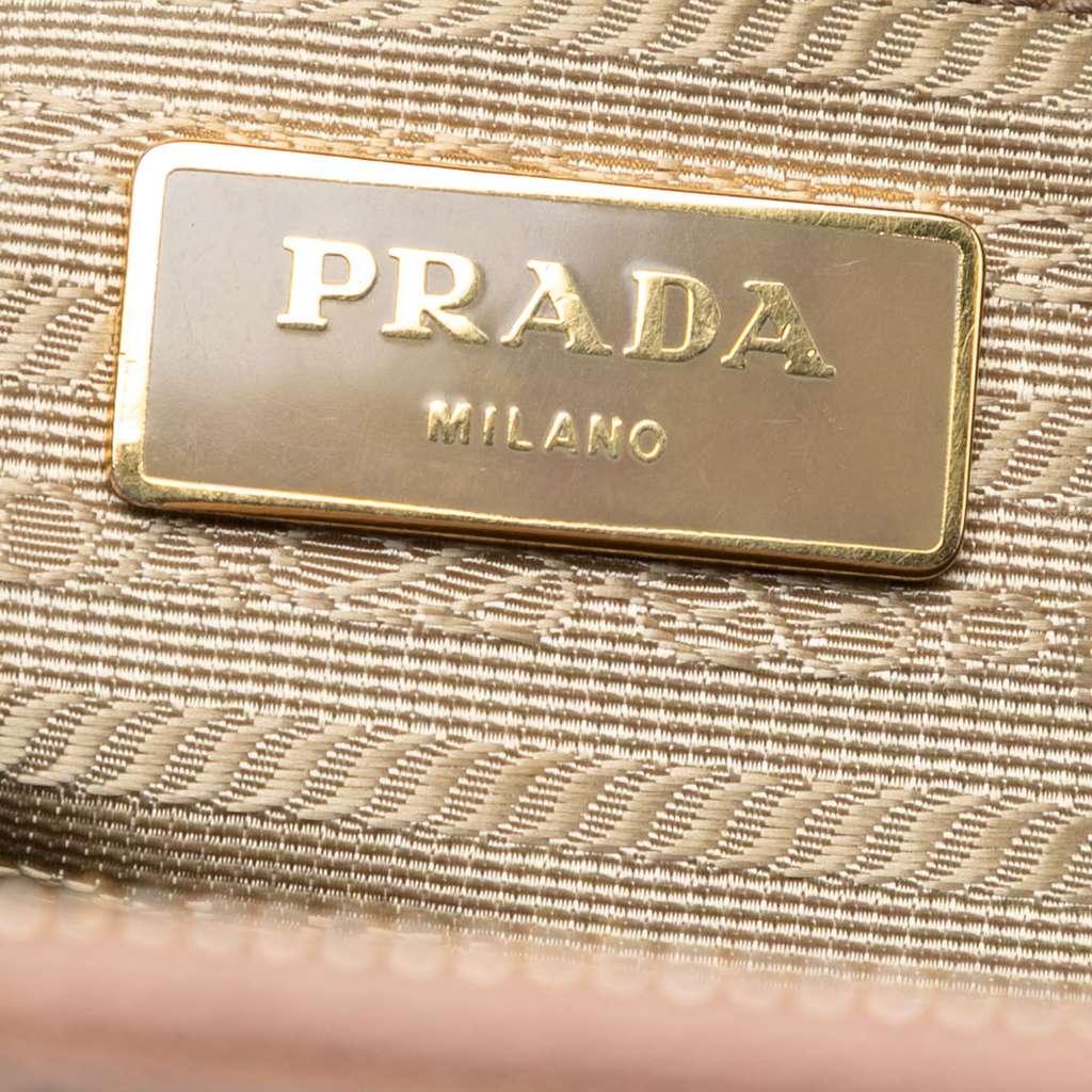 Prada Large Saffiano Lux Galleria Double Zip Tote Brown Leather Good condition - Box View