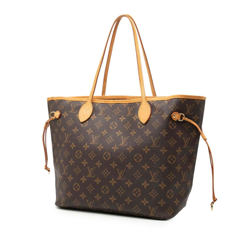 Louis Vuitton Monogram Neverfull MM Brown Good condition - Back View