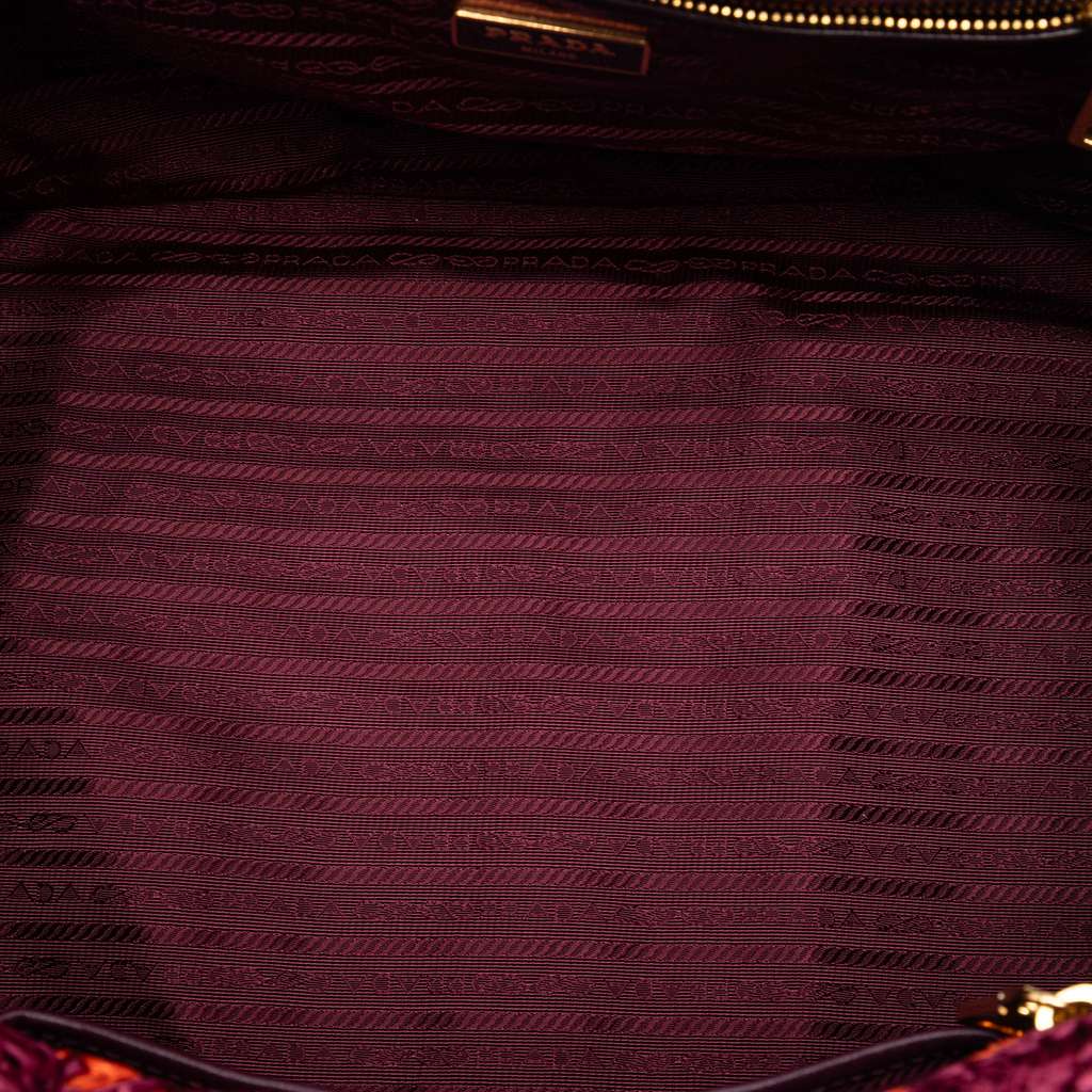 Prada Canapa Raffia Tote Orange Good condition - Model View