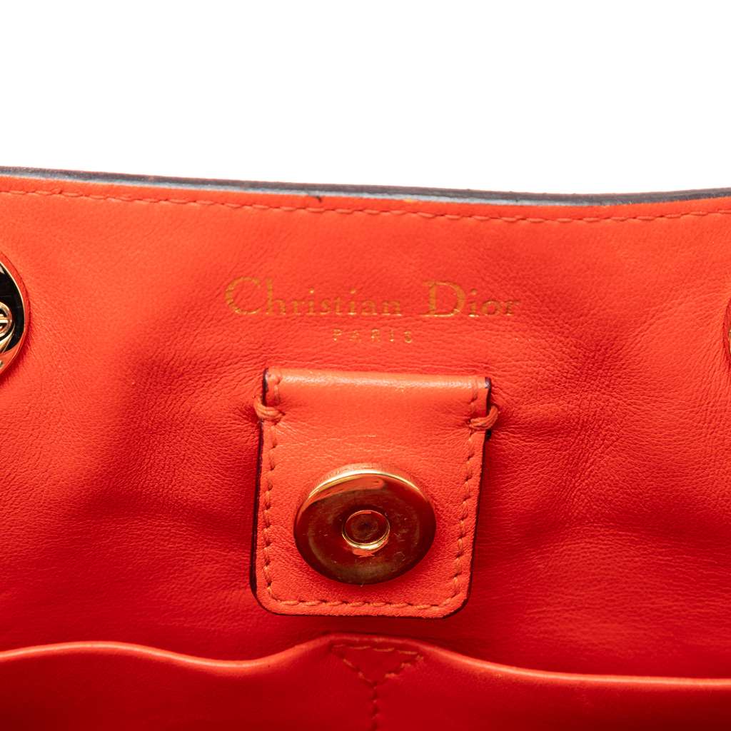 Dior Large Leather Diorissimo Satchel Pink Leather Good condition - Box View