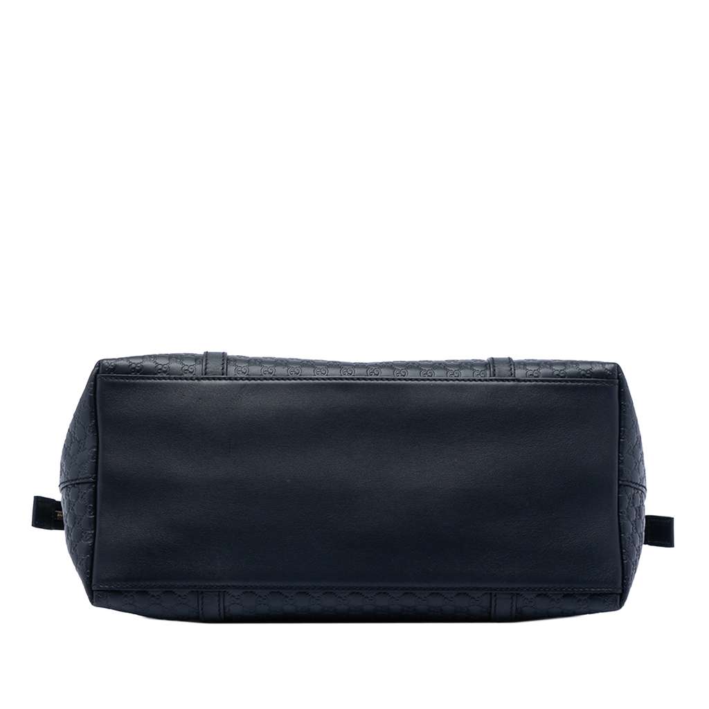 Gucci Large Microguccissima Dome Satchel Blue Leather Good condition - Inside View