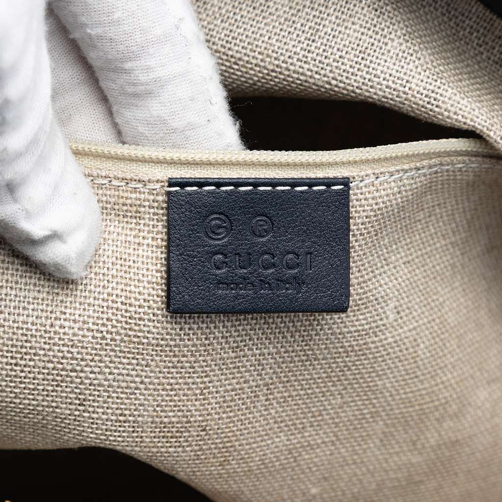 Gucci Large Microguccissima Dome Satchel Blue Leather Good condition - Box View