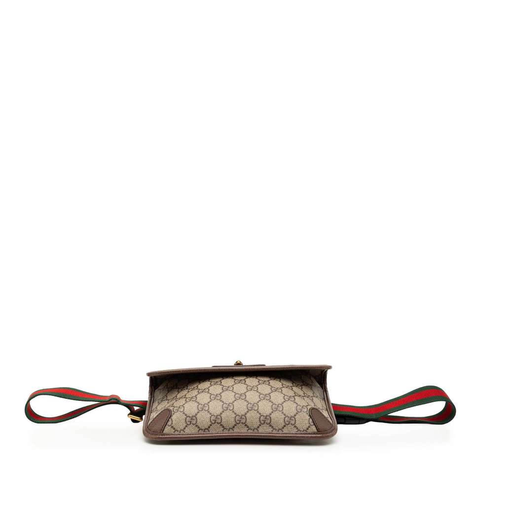 Gucci GG Supreme Web Neo Vintage Belt Bag Brown Canvas Good condition - Inside View