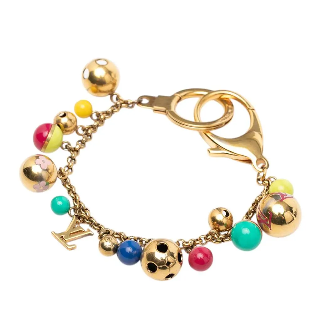 Louis Vuitton Gold Plated Chaine Grelots Bag Charm Gold Metal Very good - Back View