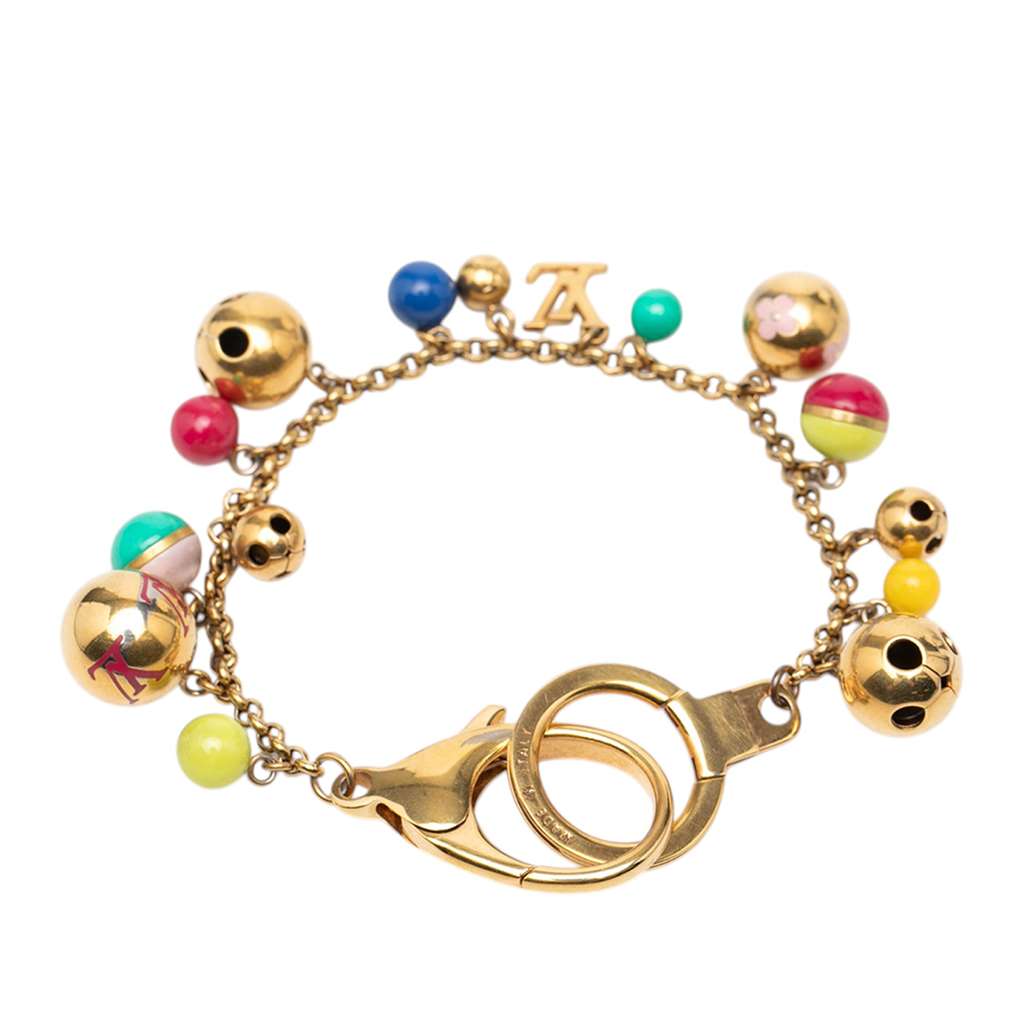 Louis Vuitton Gold Plated Chaine Grelots Bag Charm Gold Metal Good condition - Inside View