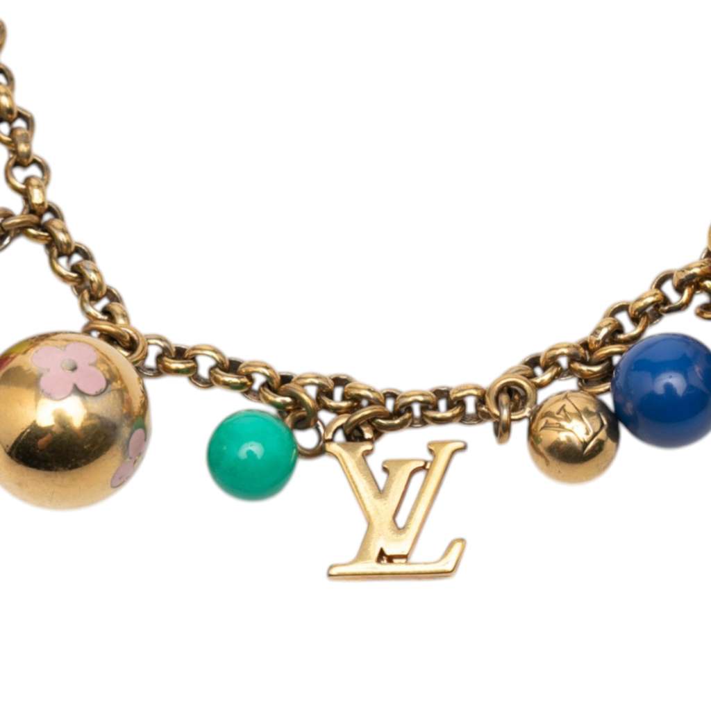 Louis Vuitton Gold Plated Chaine Grelots Bag Charm Gold Metal Good condition - Model View