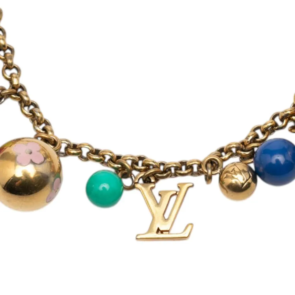 Louis Vuitton Gold Plated Chaine Grelots Bag Charm Gold Metal Very good - Model View