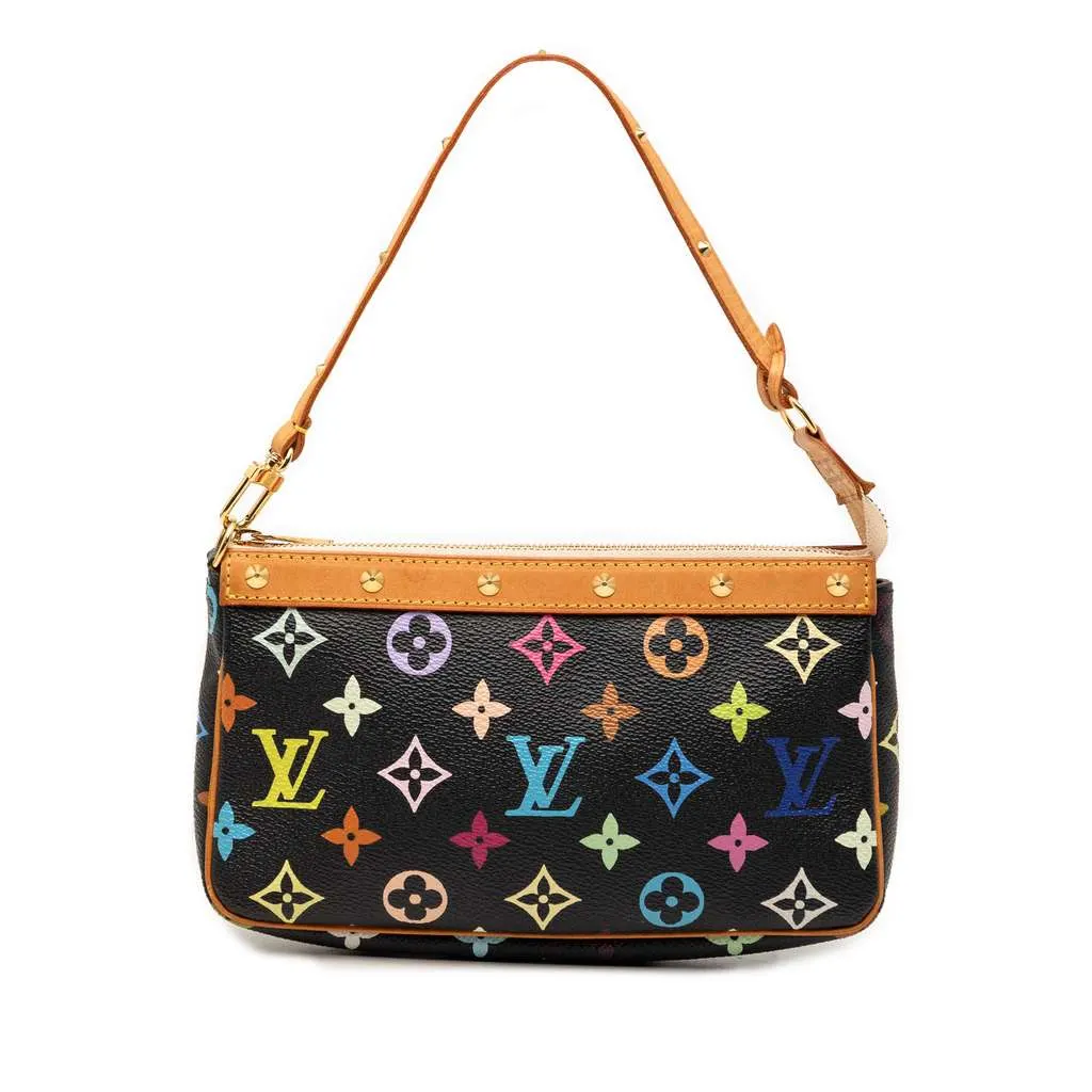 Louis Vuitton Monogram Multicolore Pochette Accessoires Black Very good - Front View