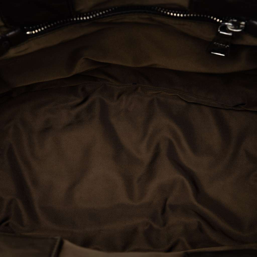 Prada Tessuto Reversible Satchel Brown Good condition - Model View