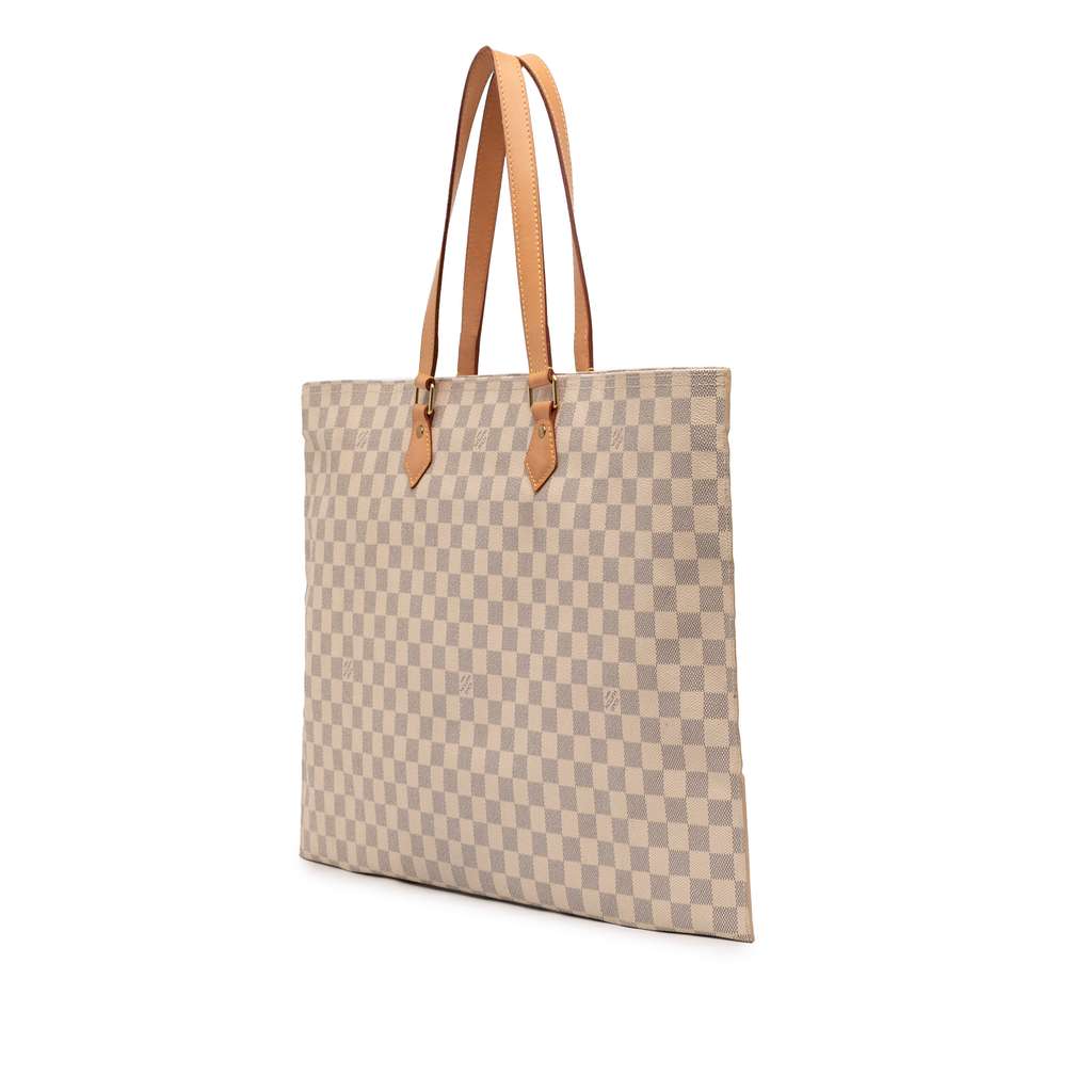Louis Vuitton Damier Azur All In MM White Good condition - Back View