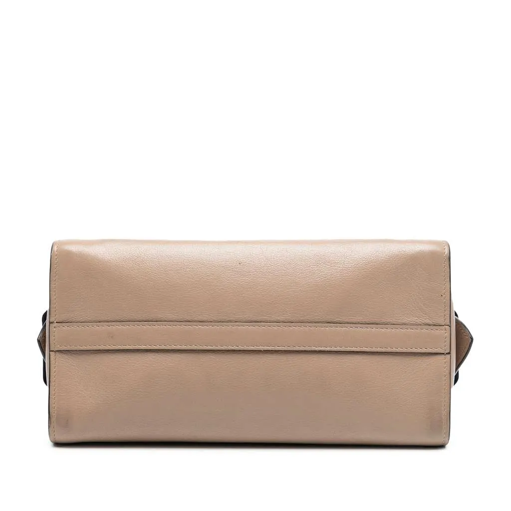 Prada Small City Calf Trimmed Saffiano Top Handle Bag Brown Leather Very good - Inside View