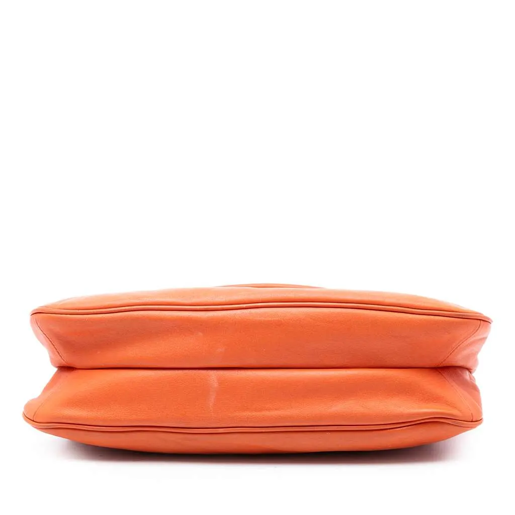 Prada Vitello Phenix Shoulder Bag Orange Leather Very good - Inside View
