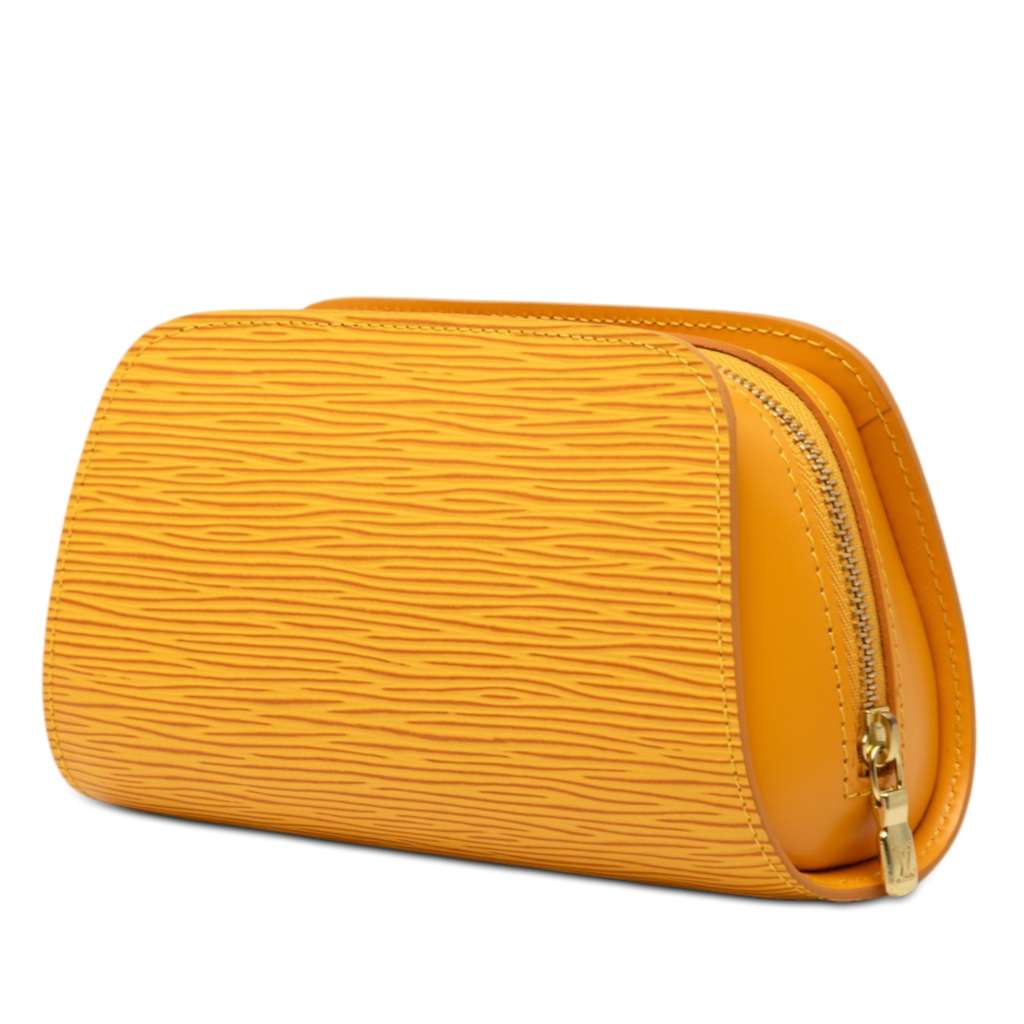 Louis Vuitton Epi Dauphine PM Pouch Yellow Leather Good condition - Back View