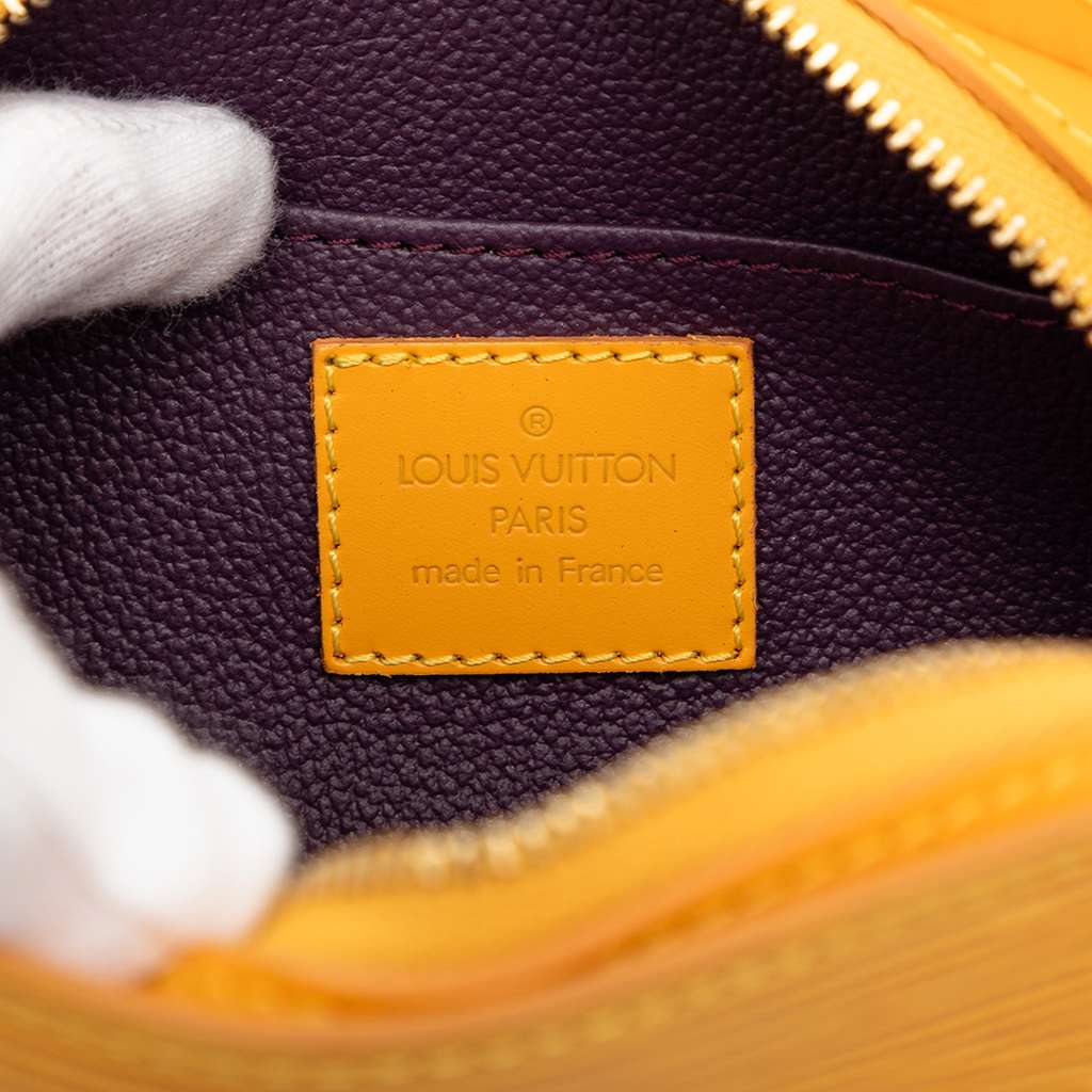 Louis Vuitton Epi Dauphine PM Pouch Yellow Leather Good condition - Box View