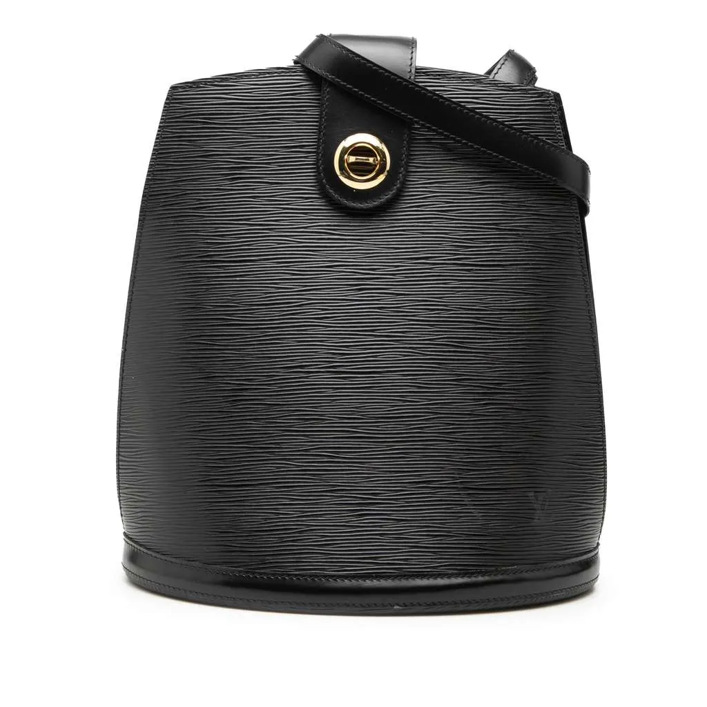 Louis Vuitton Epi Cluny Black Leather Good - Front View