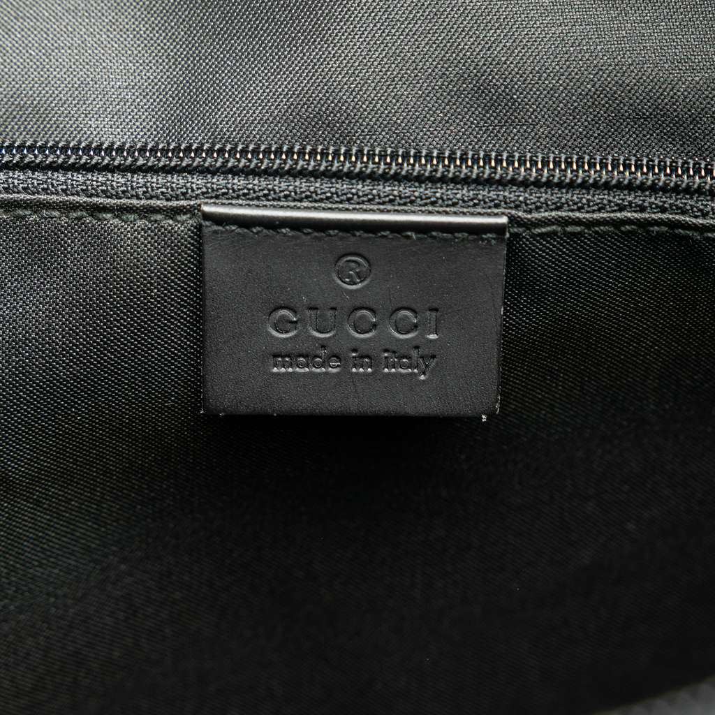 Gucci GG Nylon Sling Backpack Black Good condition - Box View
