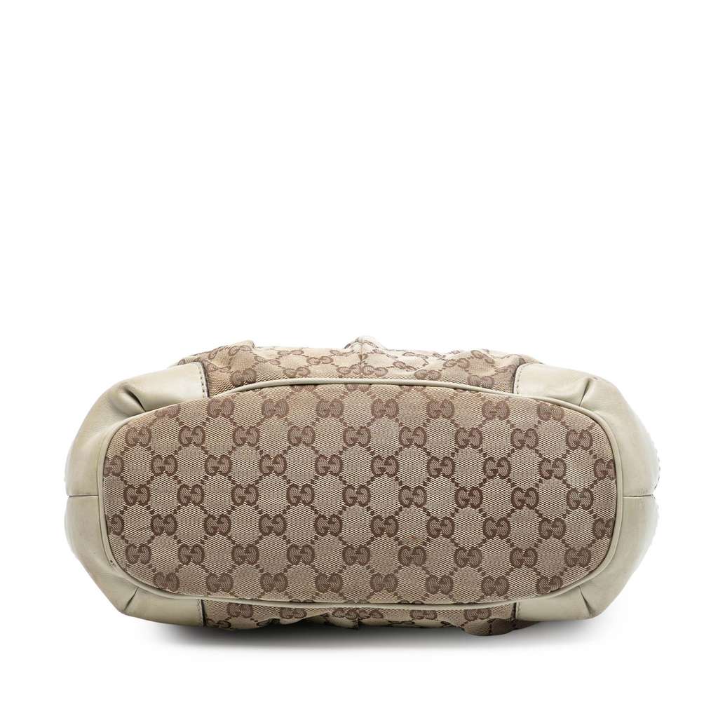 Gucci GG Canvas Sukey Satchel Brown Canvas Very good condition - Inside View