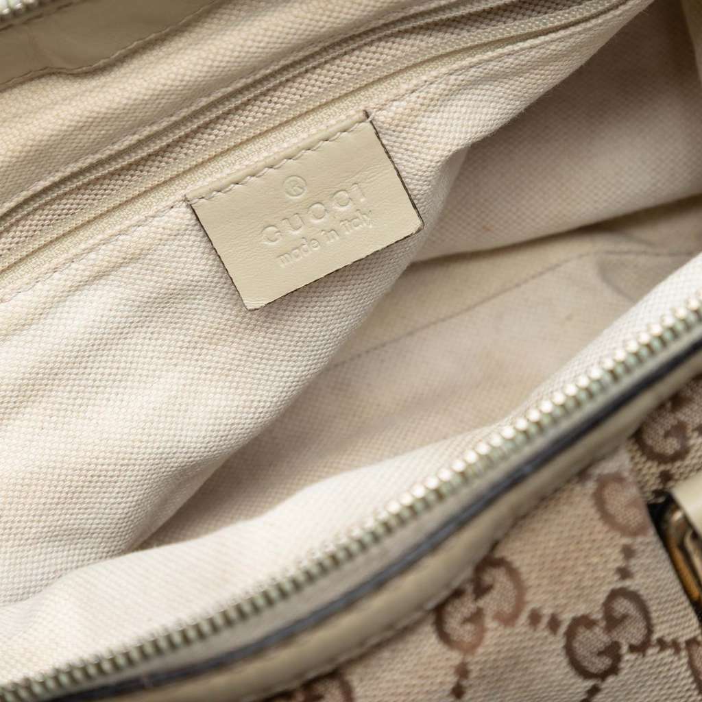 Gucci GG Canvas Sukey Satchel Brown Canvas Very good condition - Box View