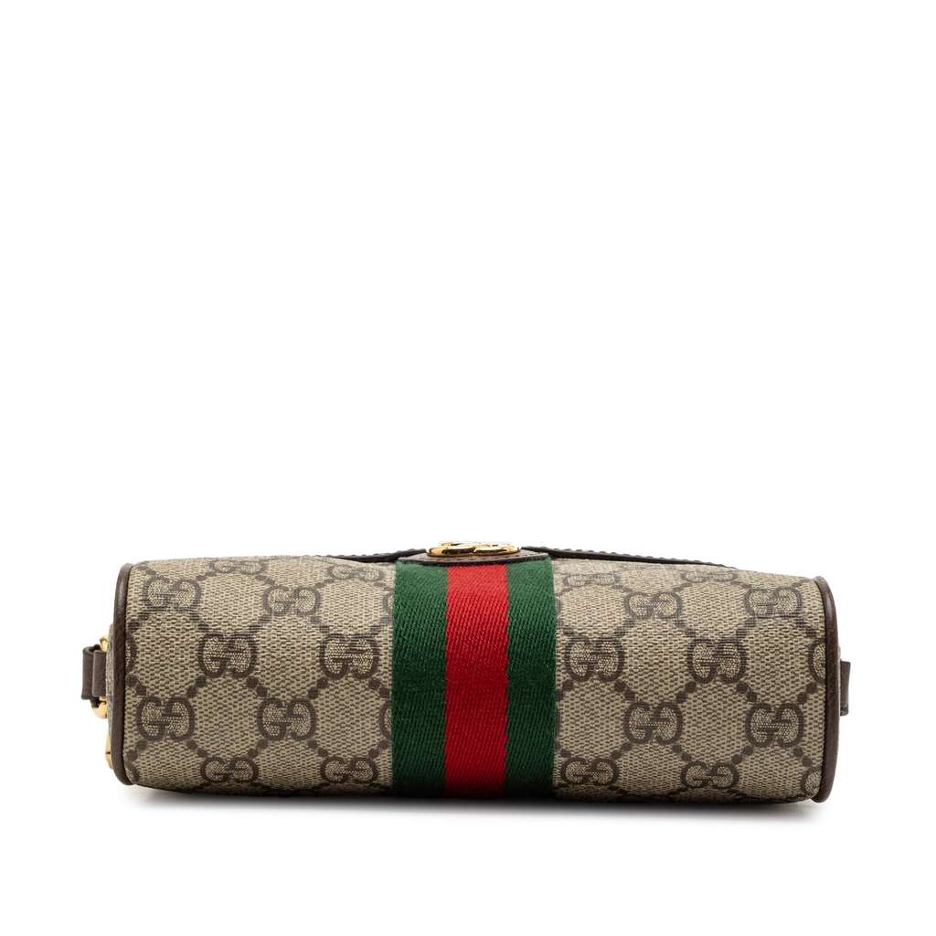 Gucci Mini GG Supreme Web Ophidia Crossbody Brown Canvas Good condition - Inside View