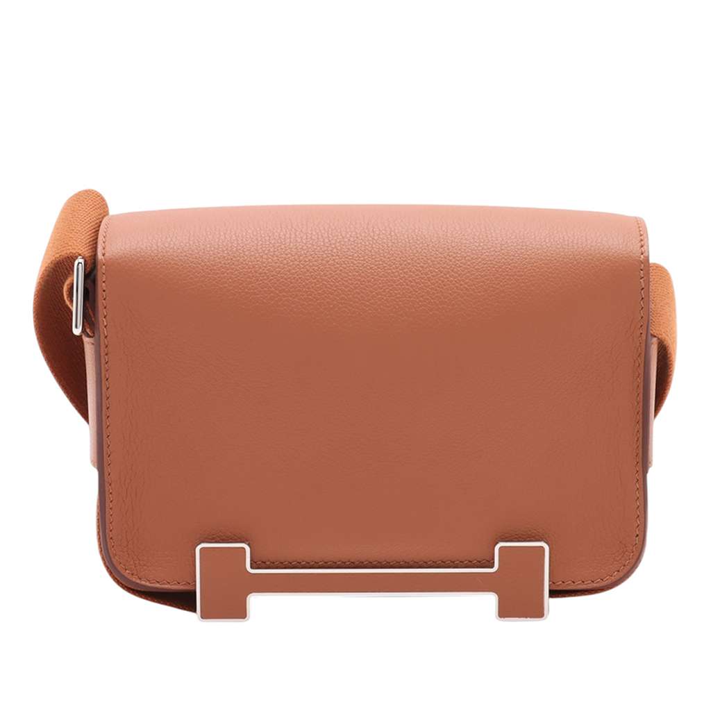 Hermès Evercolor Geta Brown Leather Good condition - Back View