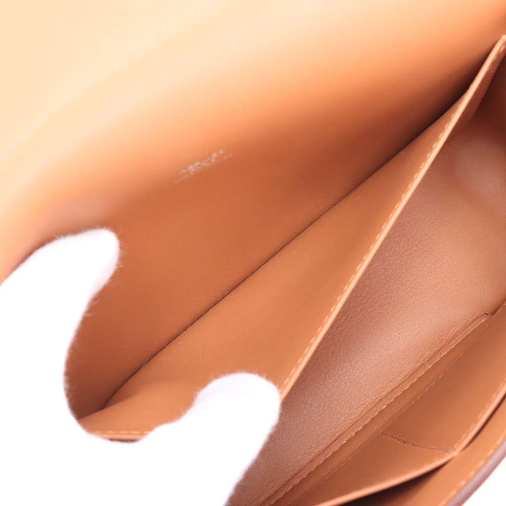 Hermès Evercolor Geta Brown Leather Good condition - Model View