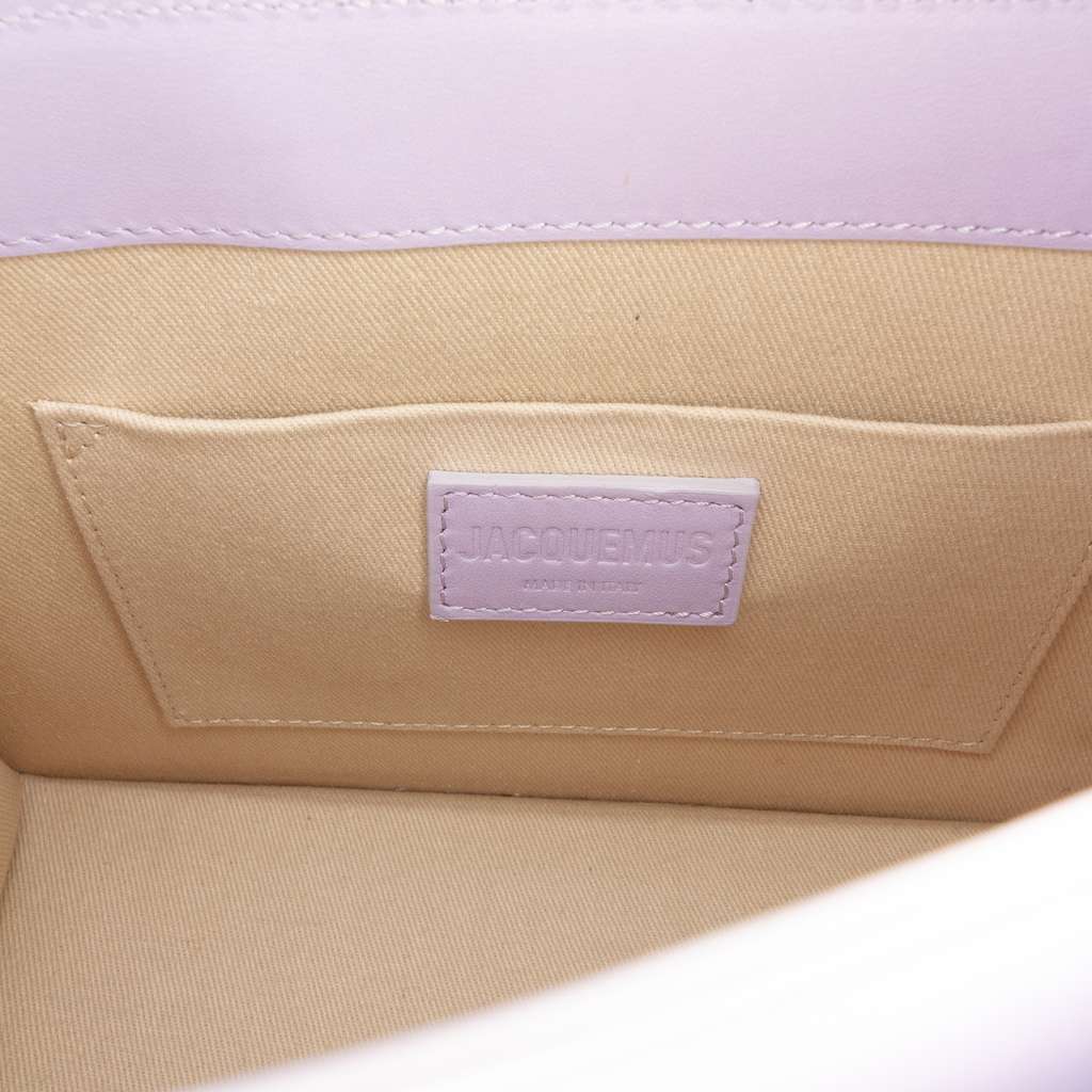 Jacquemus Smooth Calfskin Le Grand Chiquito Purple Leather Good condition - Box View