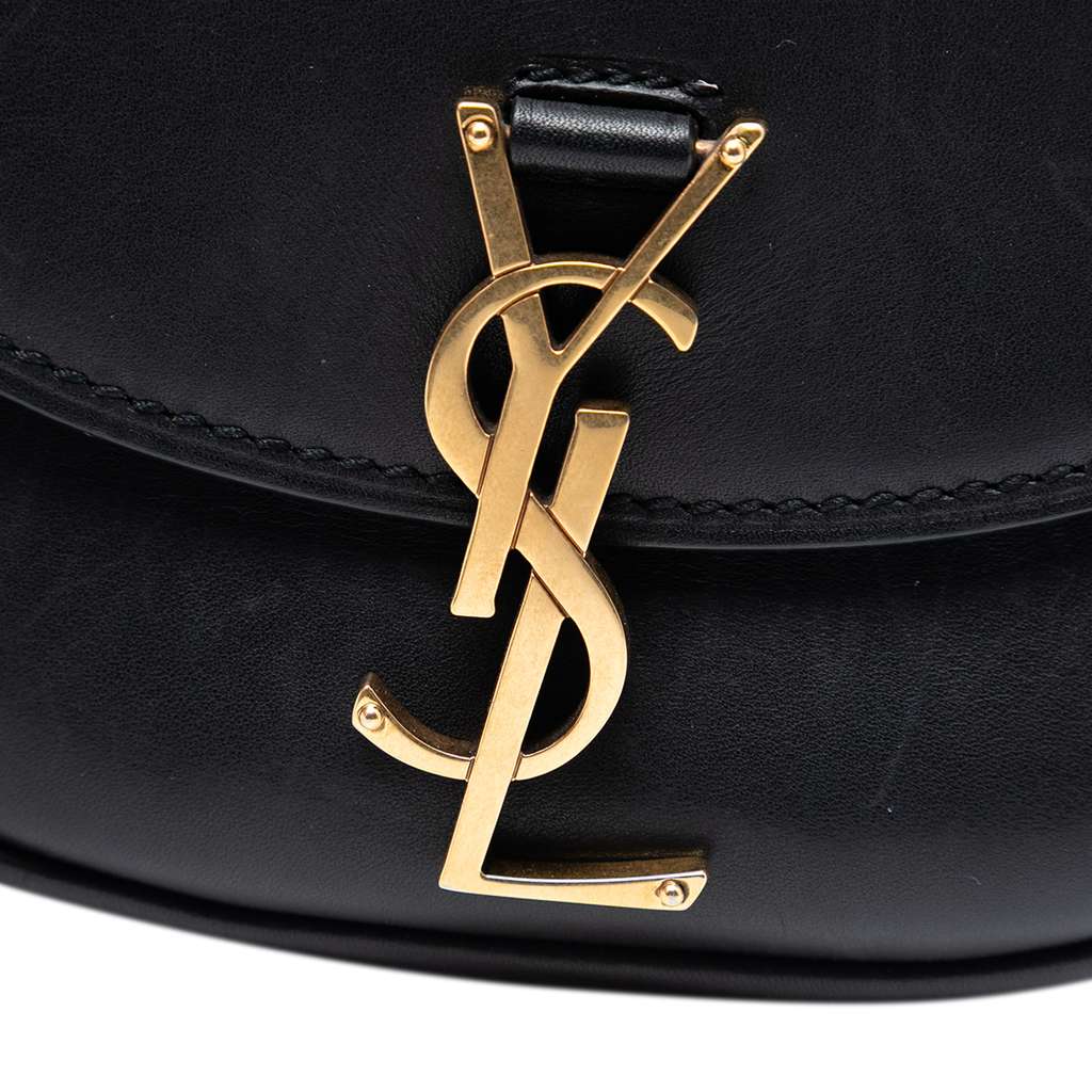 Saint Laurent Small Leather Monogram Kaia Crossbody Black Leather Good condition - Box View