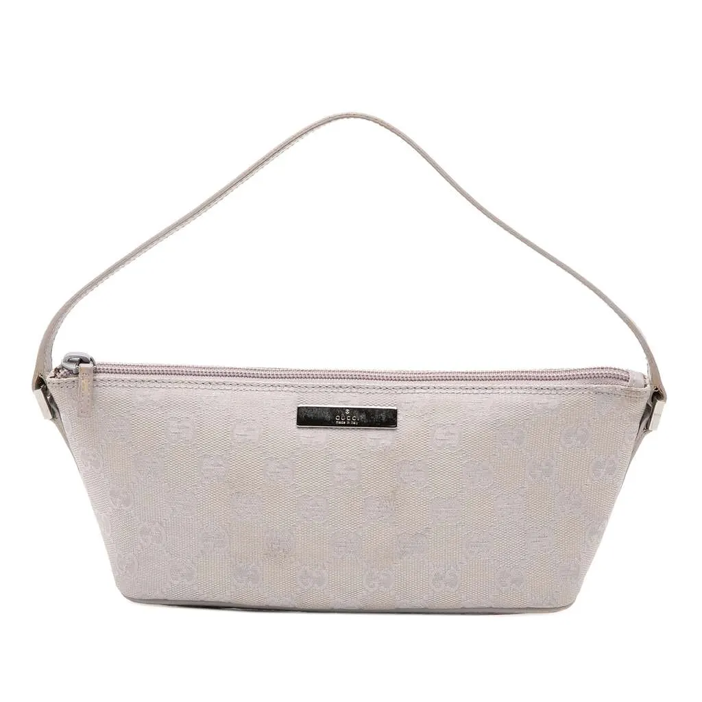 Gucci GG Canvas Boat Purple Canvas Good - Front View