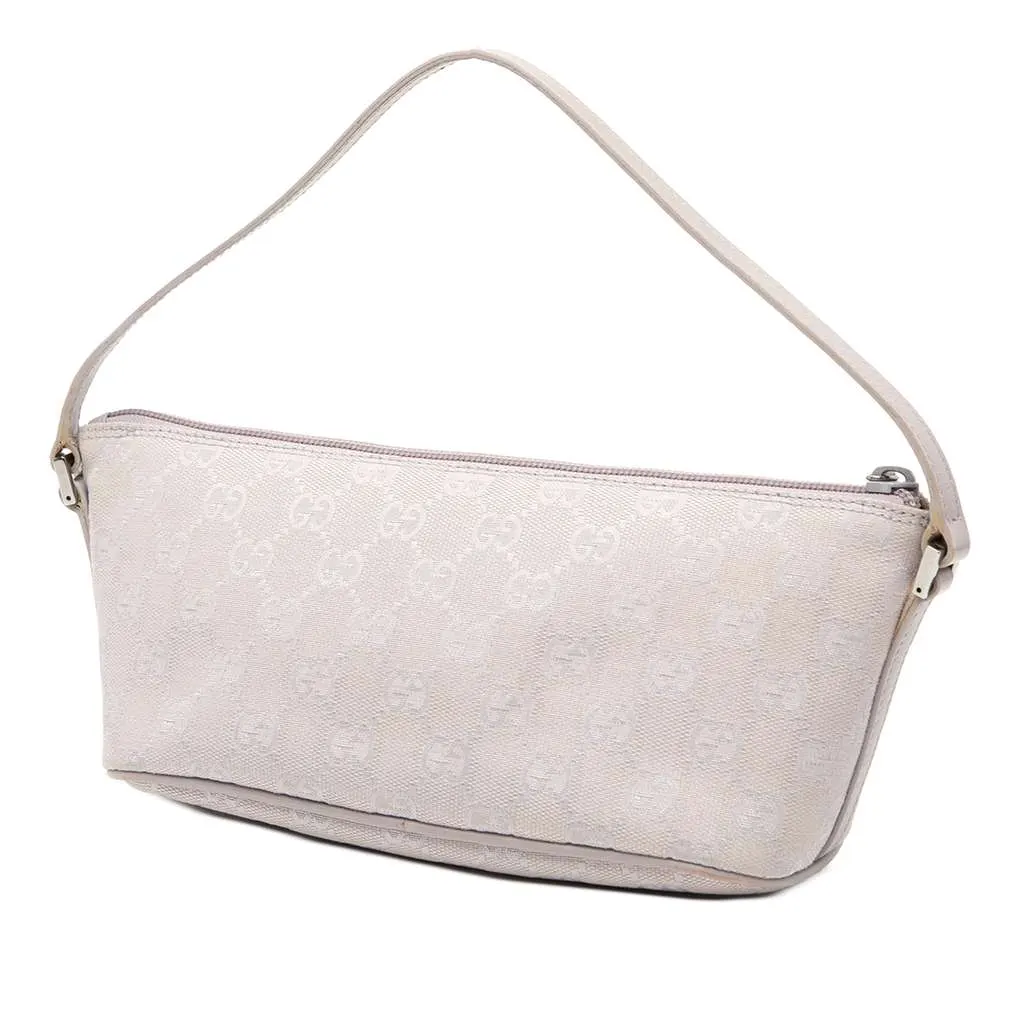 Gucci GG Canvas Boat Purple Canvas Good - Back View