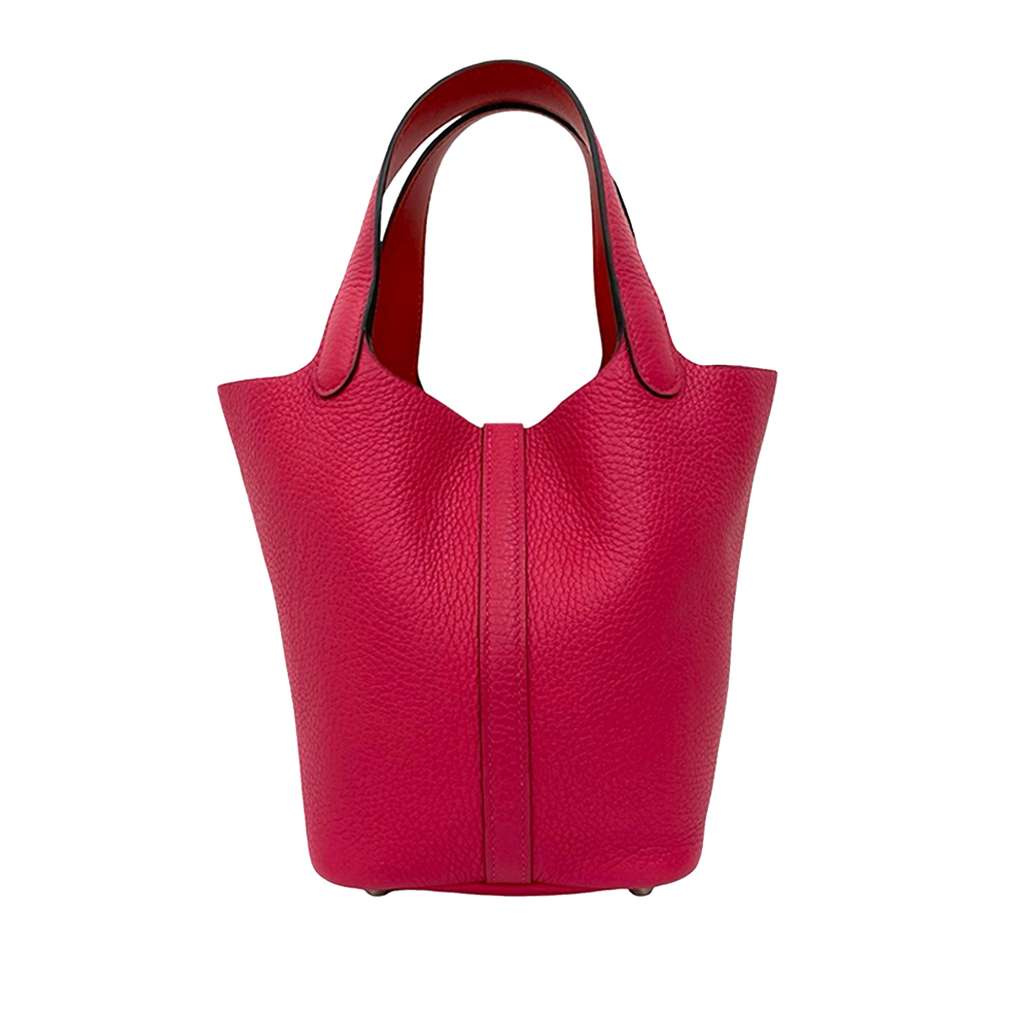 Hermès Clemence Picotin Lock 18 Pink Leather Good condition - Model View