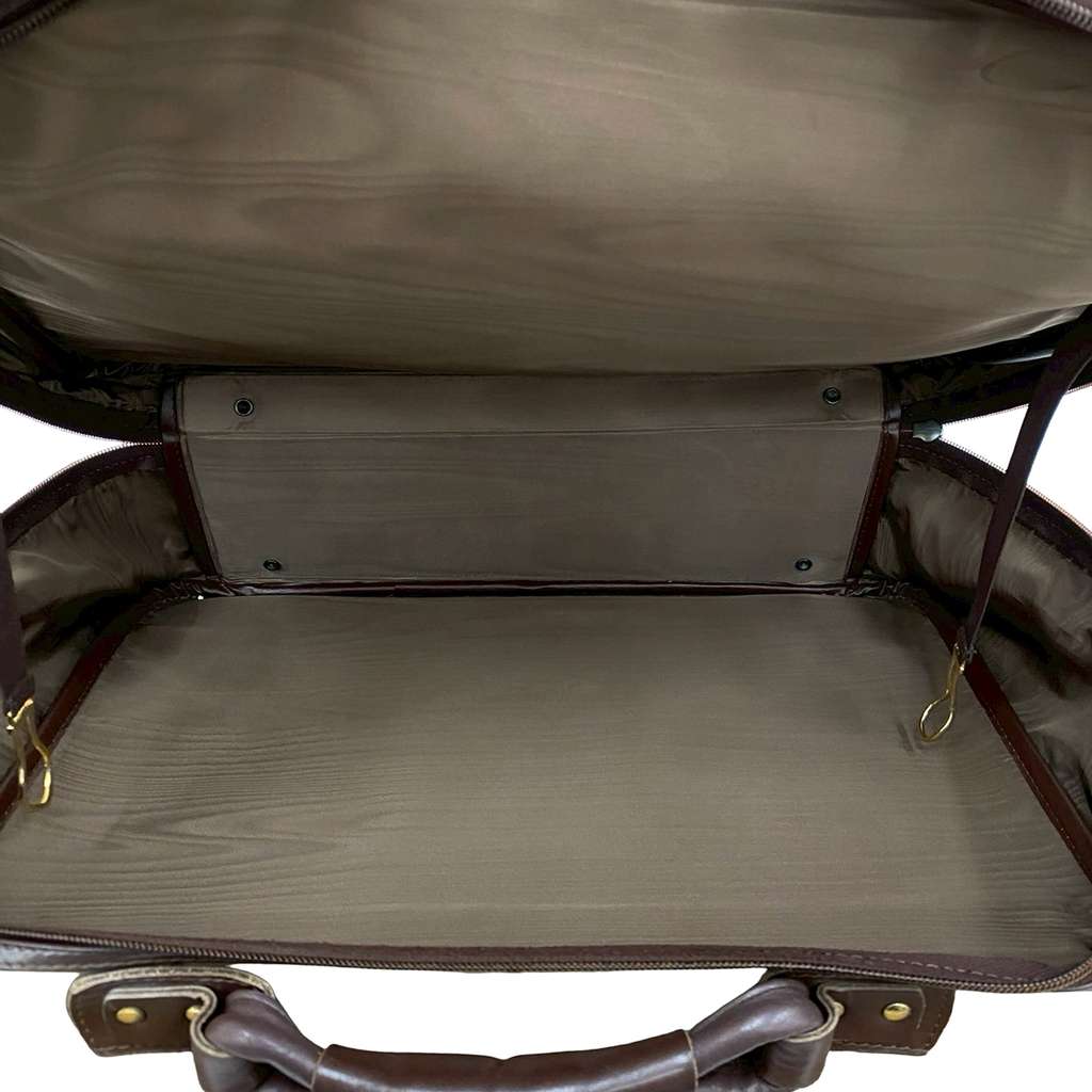 Burberry Vintage Check Canvas Business Bag Brown Canvas Good condition - Model View