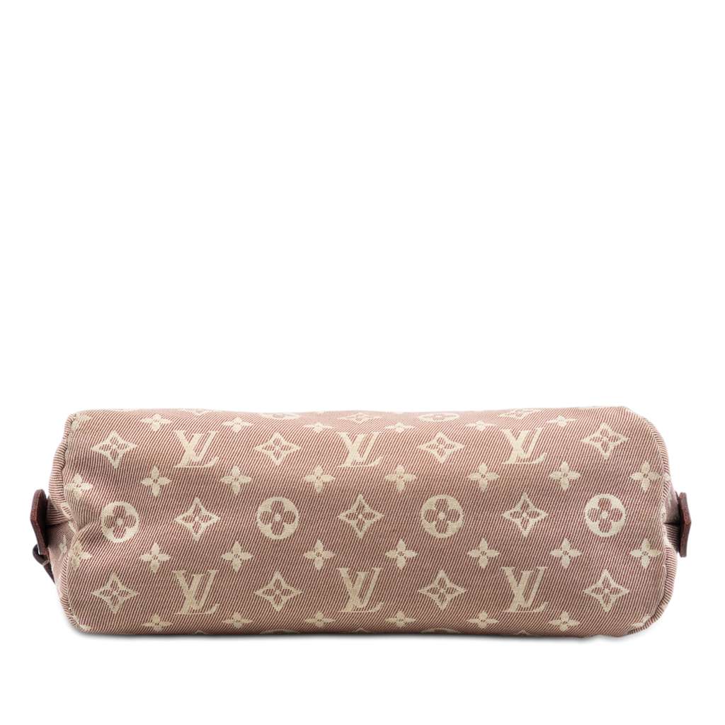 Louis Vuitton Monogram Mini Lin Cosmetic Pouch Red Canvas Good condition - Inside View