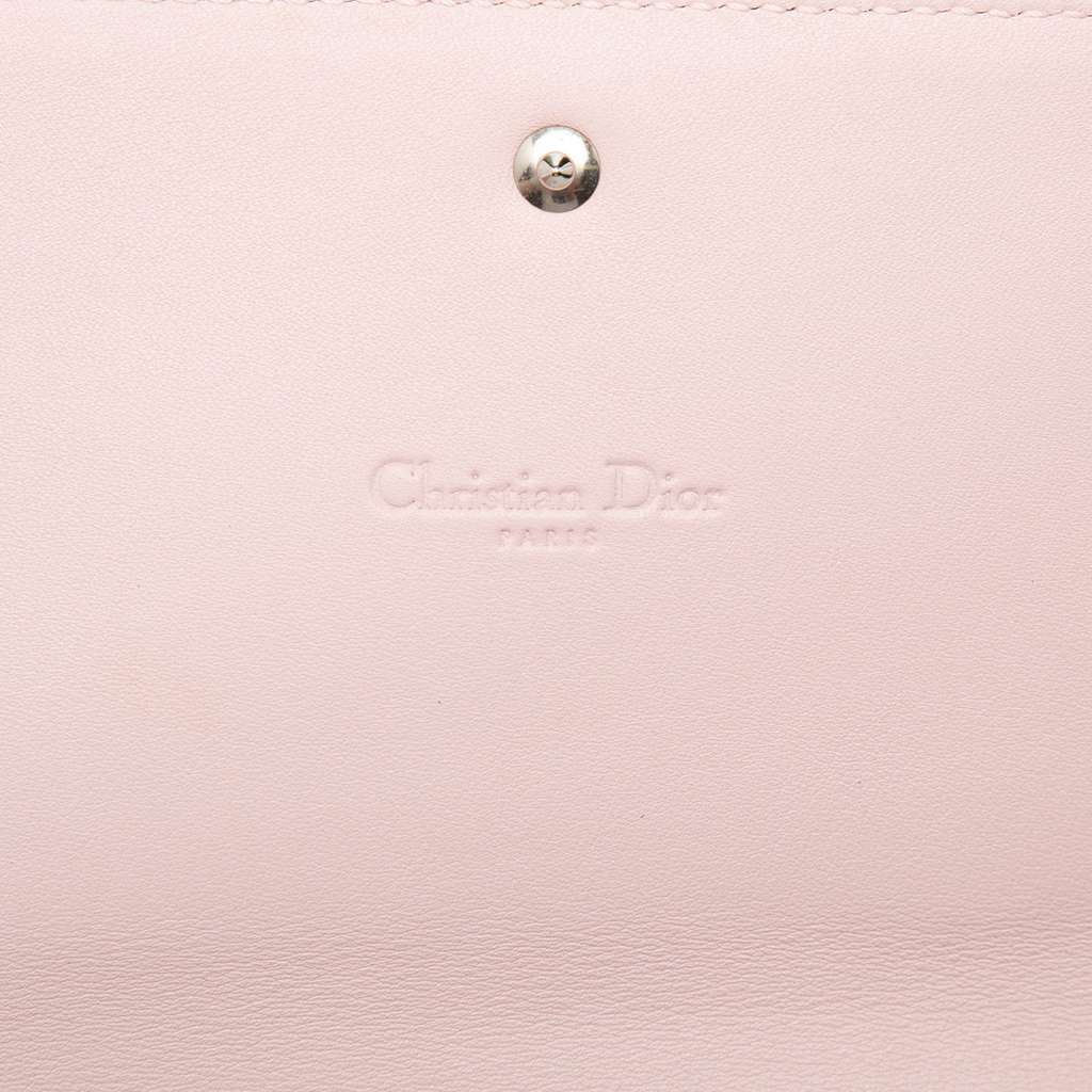 Dior Calfskin Envelope Clutch Pink Leather Good condition - Box View
