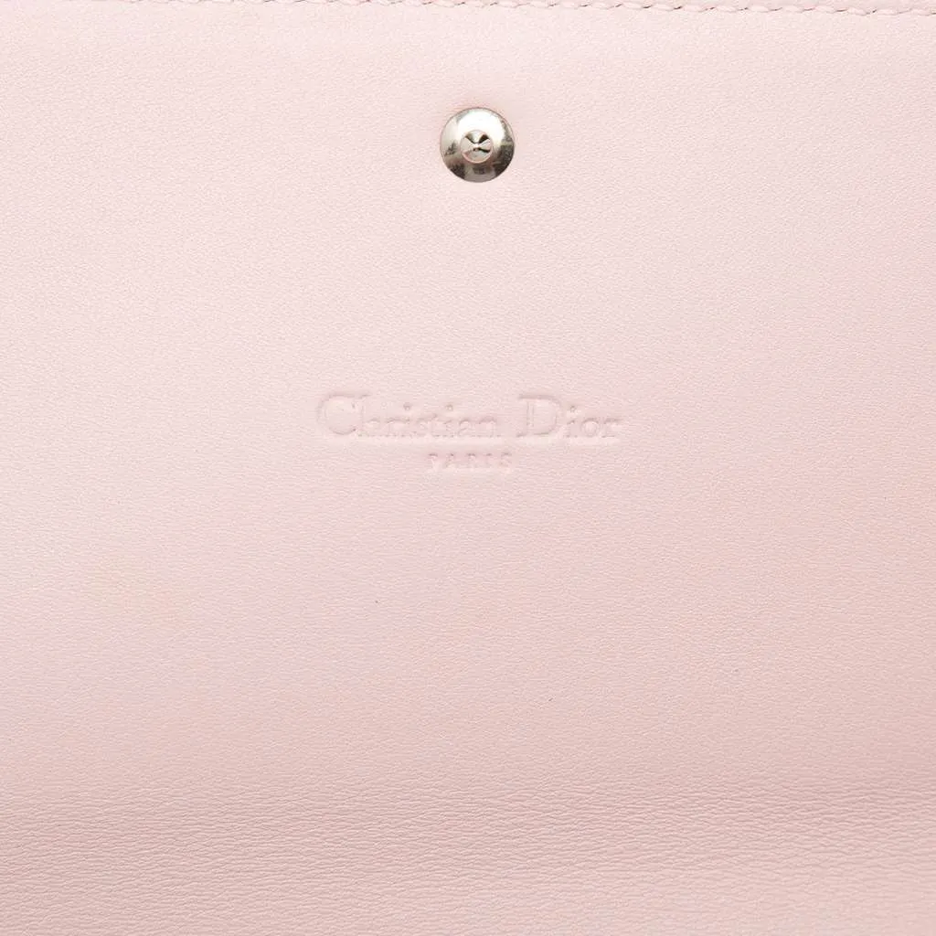 Dior Calfskin Envelope Clutch Pink Leather Very good - Box View