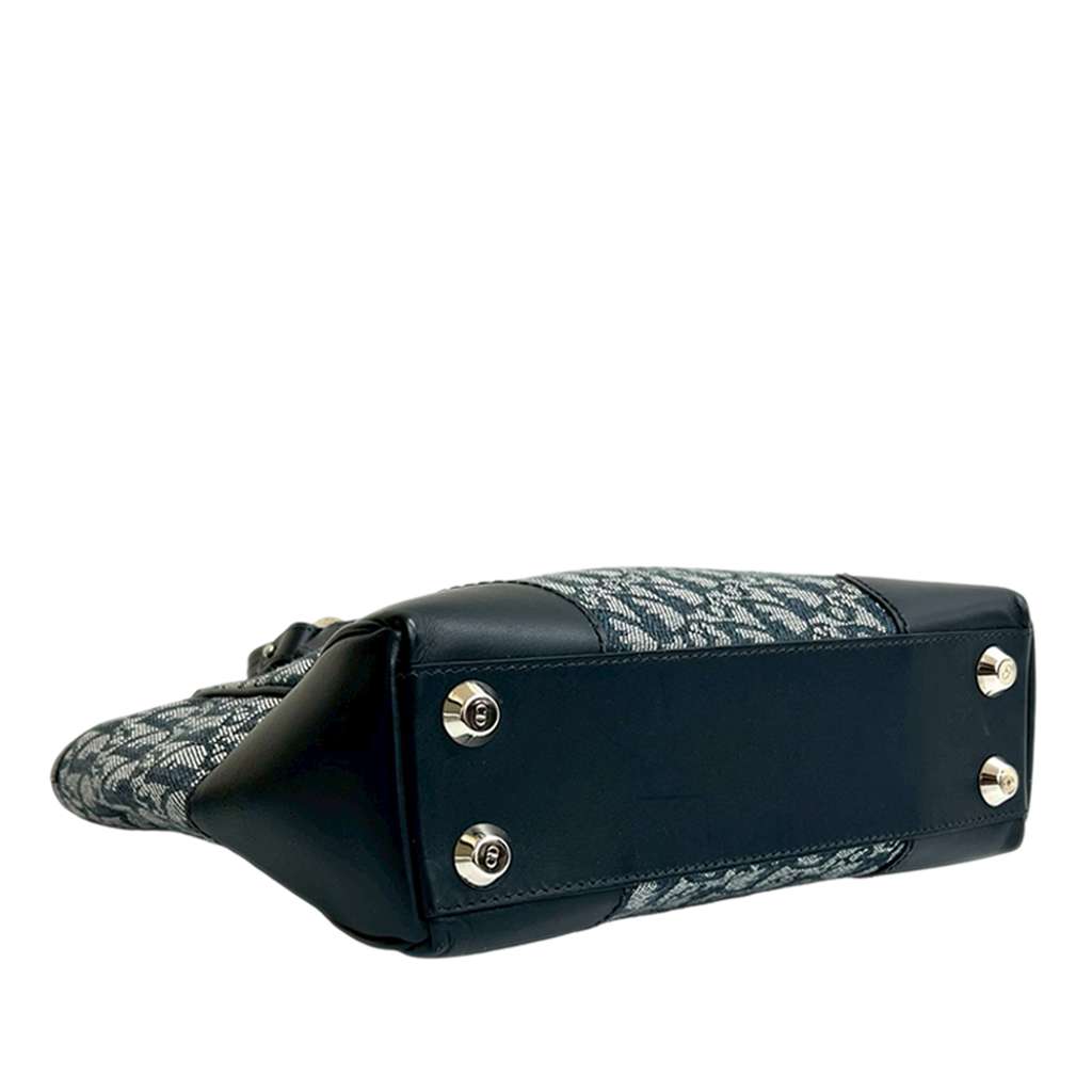 Dior Diorissimo Trotter Canvas Zip Tote Blue Canvas Good condition - Inside View