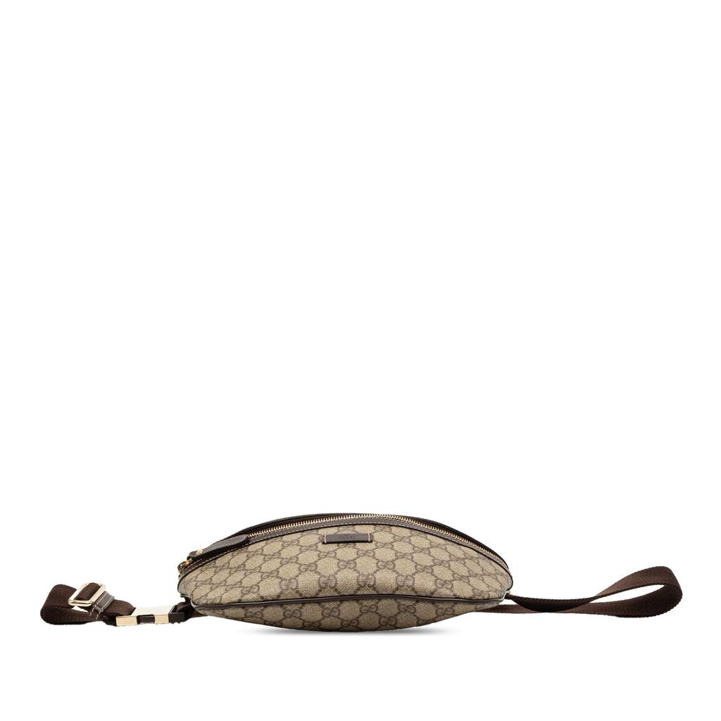 Gucci GG Supreme Belt Bag Brown Canvas Good condition - Inside View