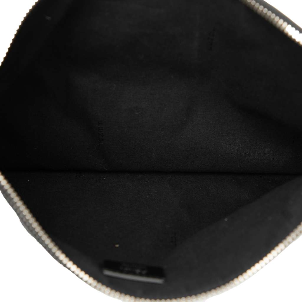 Fendi Calfskin Karlito Clutch Black Leather Good condition - Model View