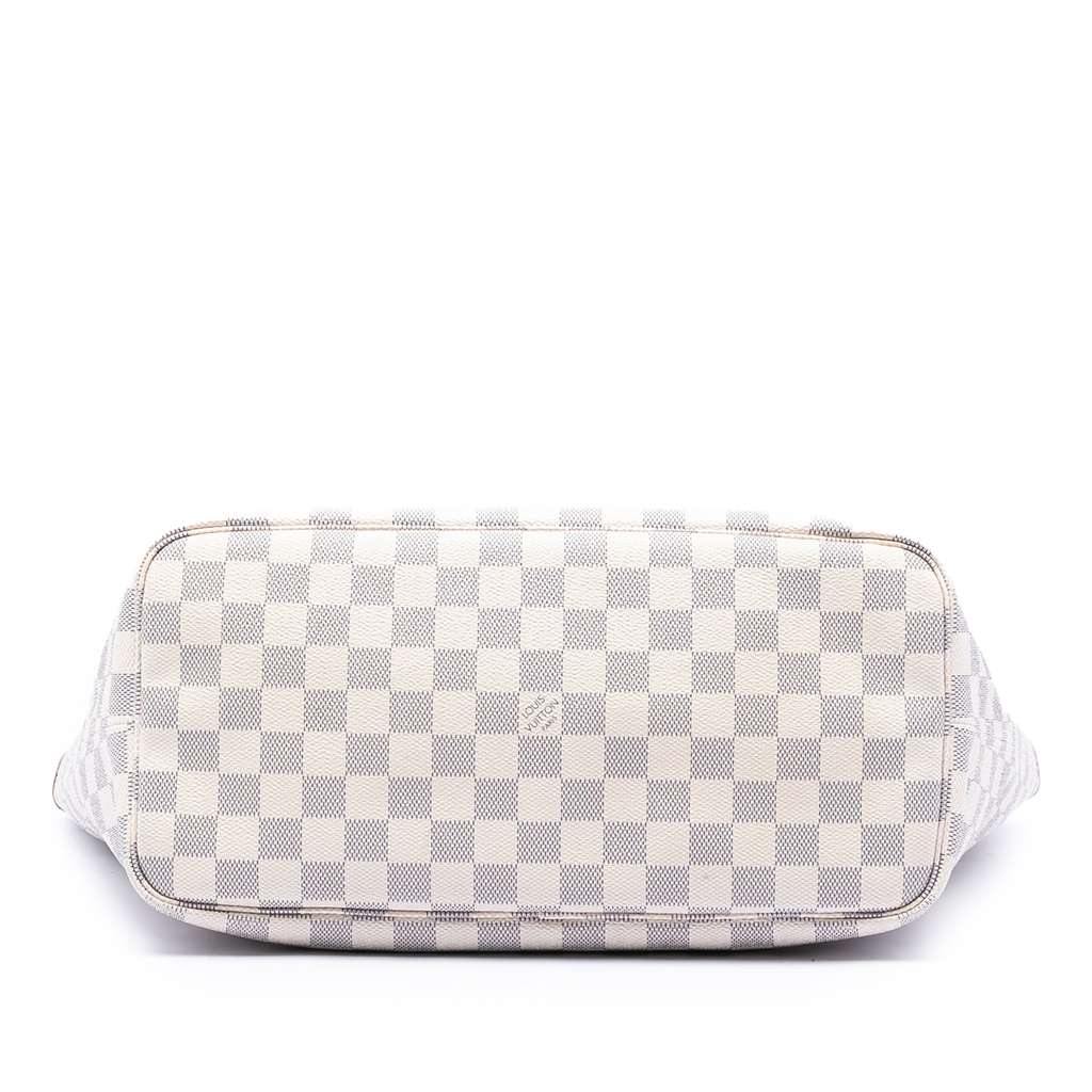Louis Vuitton Damier Azur Neverfull MM White Good condition - Inside View